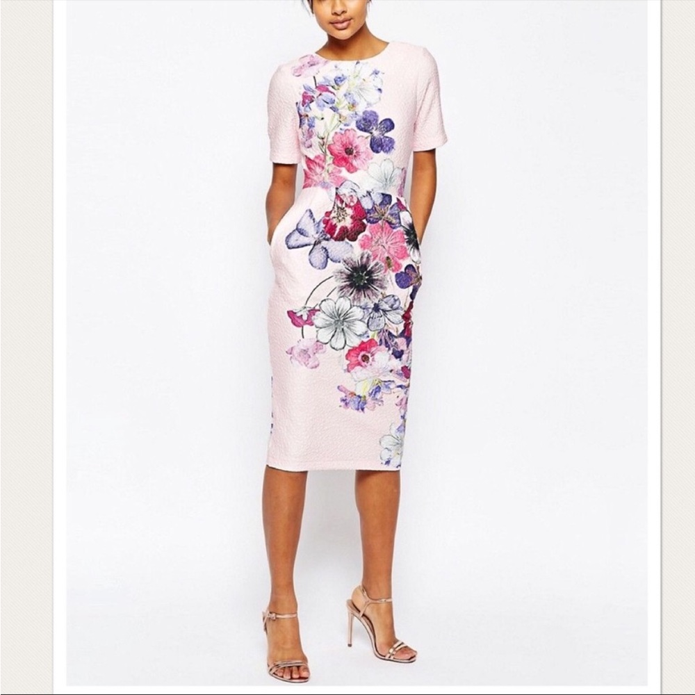 ASOS Floral Print Sheath Dress
